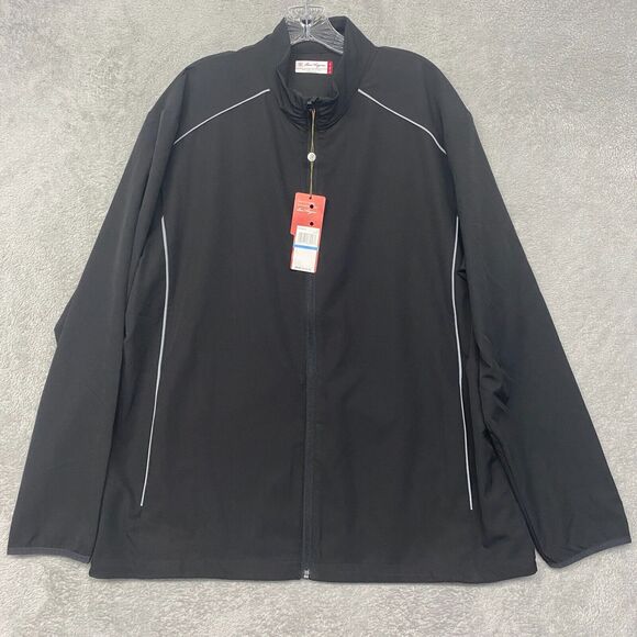 Ben Hogan Jacket Mens Extra Large Black Full Zip Windbreaker Golf Outdoor Light - Picture 1 of 8